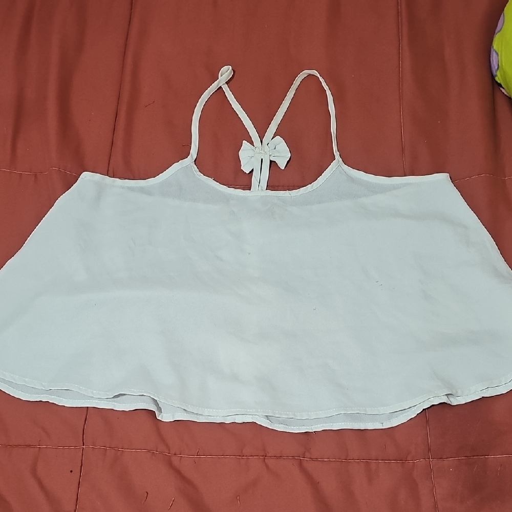 White Strappy Crop Top